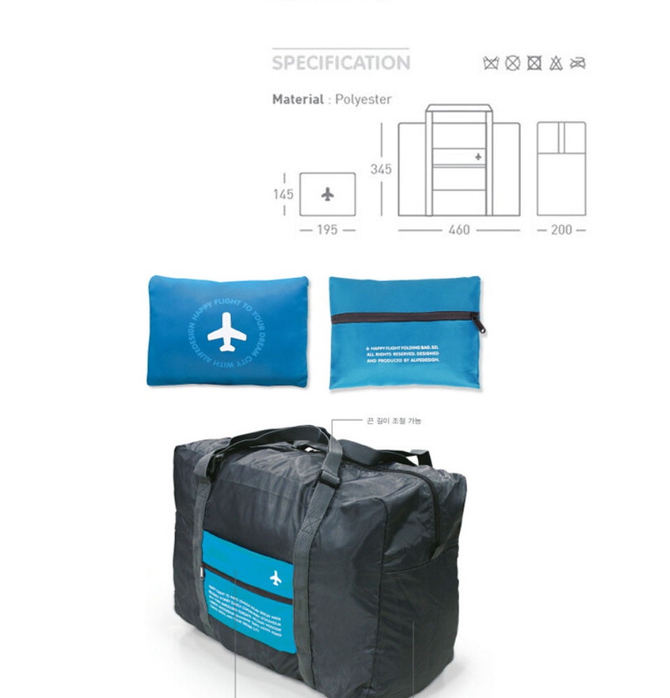 Waterproof Nylon Foldable Travel Bag Large Capacity Storage Pouch_voghion.com