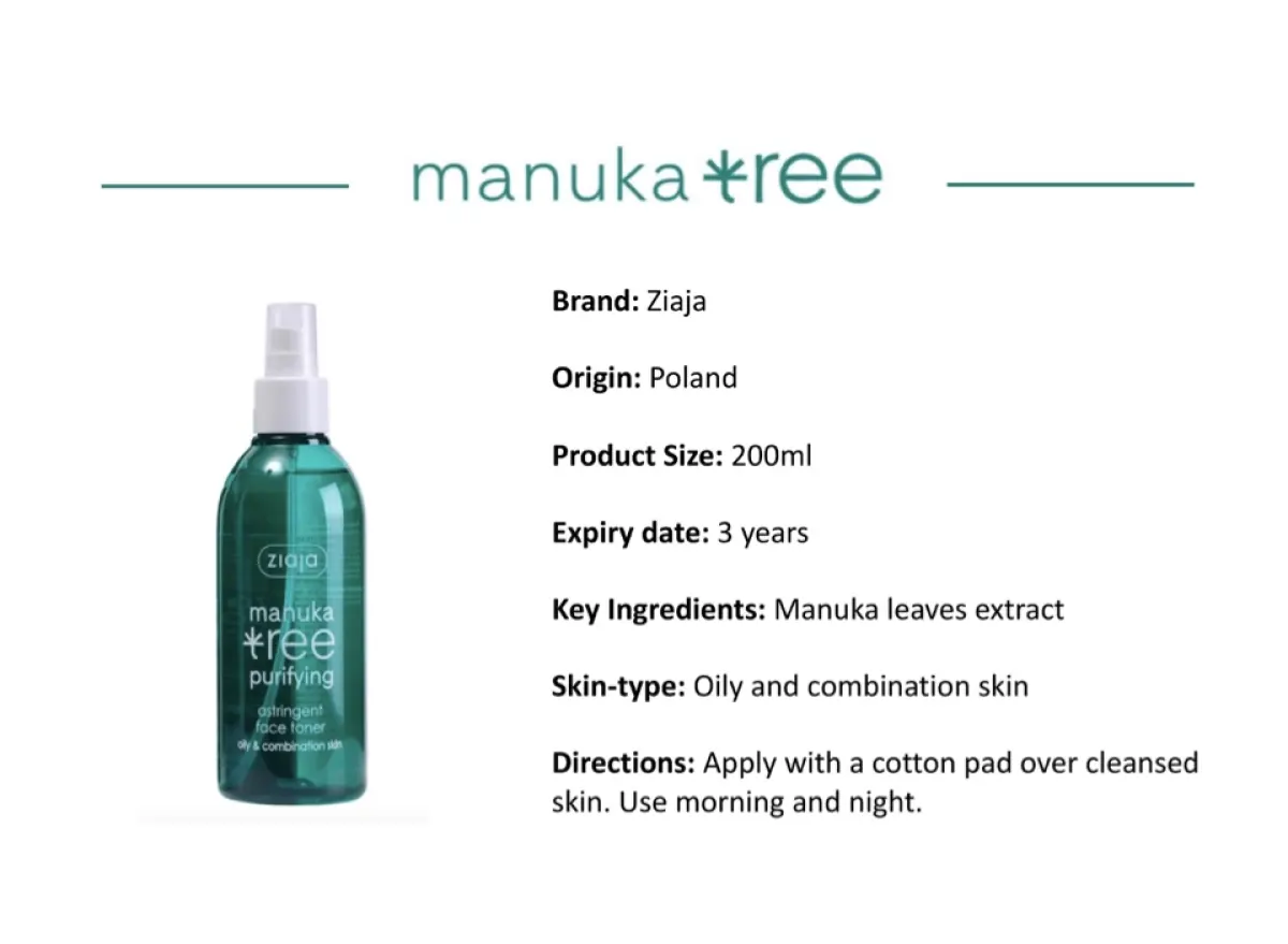 ziaja manuka toner