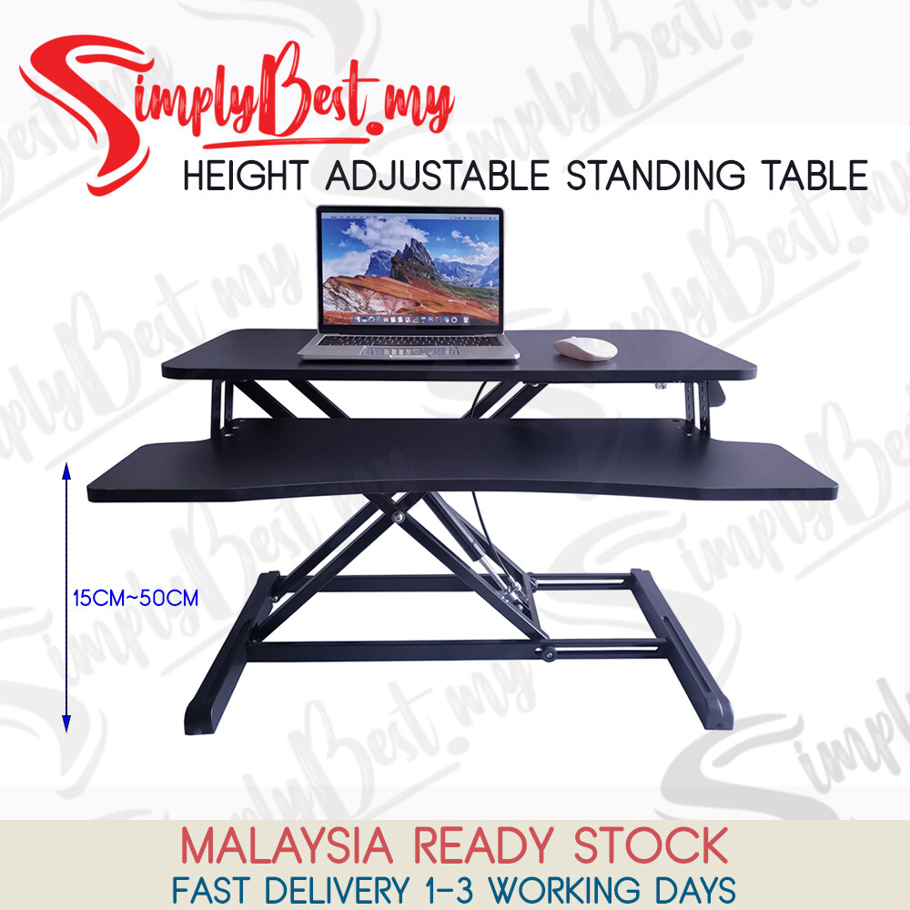 Simplybest Standing Desk With Height Adjule Stand Up Rising Convertor Tabletop Workstation Removable Keyboard Tray