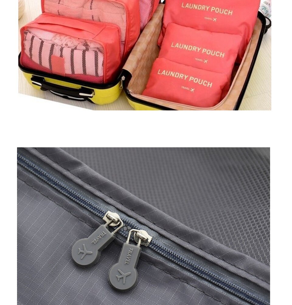 Maze Champ 6 In 1 Storage Bag Set Waterproof Luggage Organizer_voghion.com