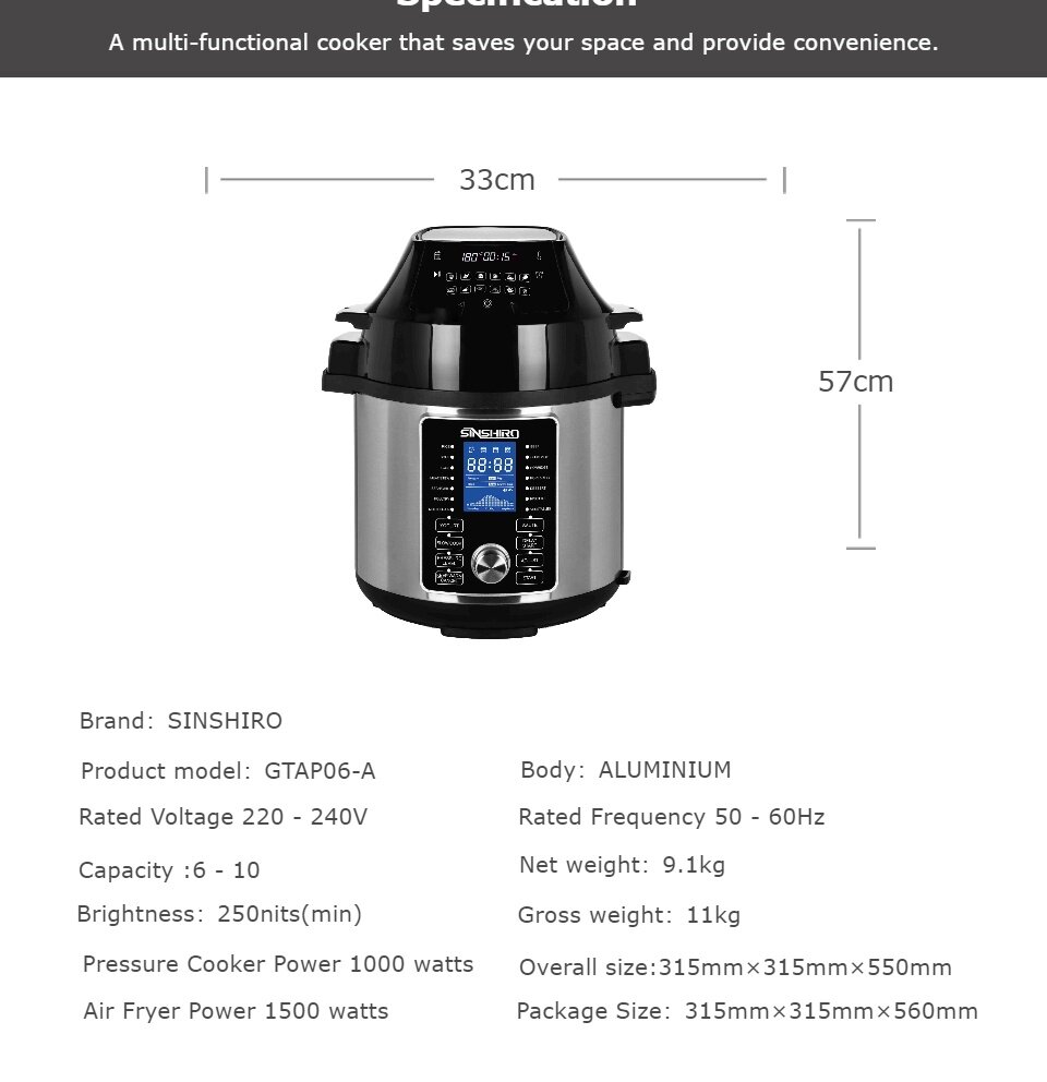 sinshiro air fryer