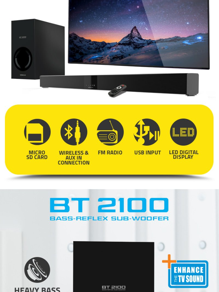 Speaker Sonicgear Sonicgear Soundbar Bt2100 Review Sonic Gear