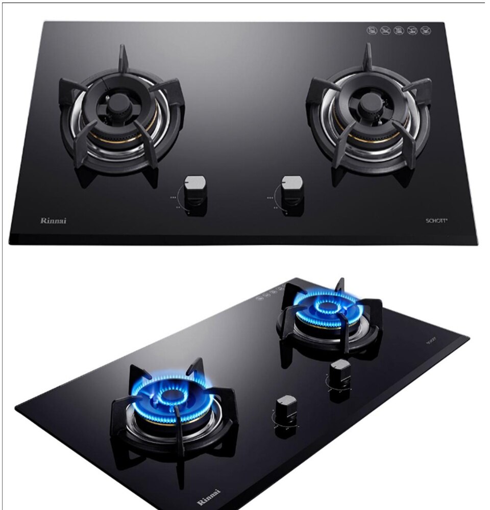 Rinnai RB-72G Built in 2 Burner Gas Hob Gas Stove RB72G Hyper Burner Glass  Built in Hob | Lazada