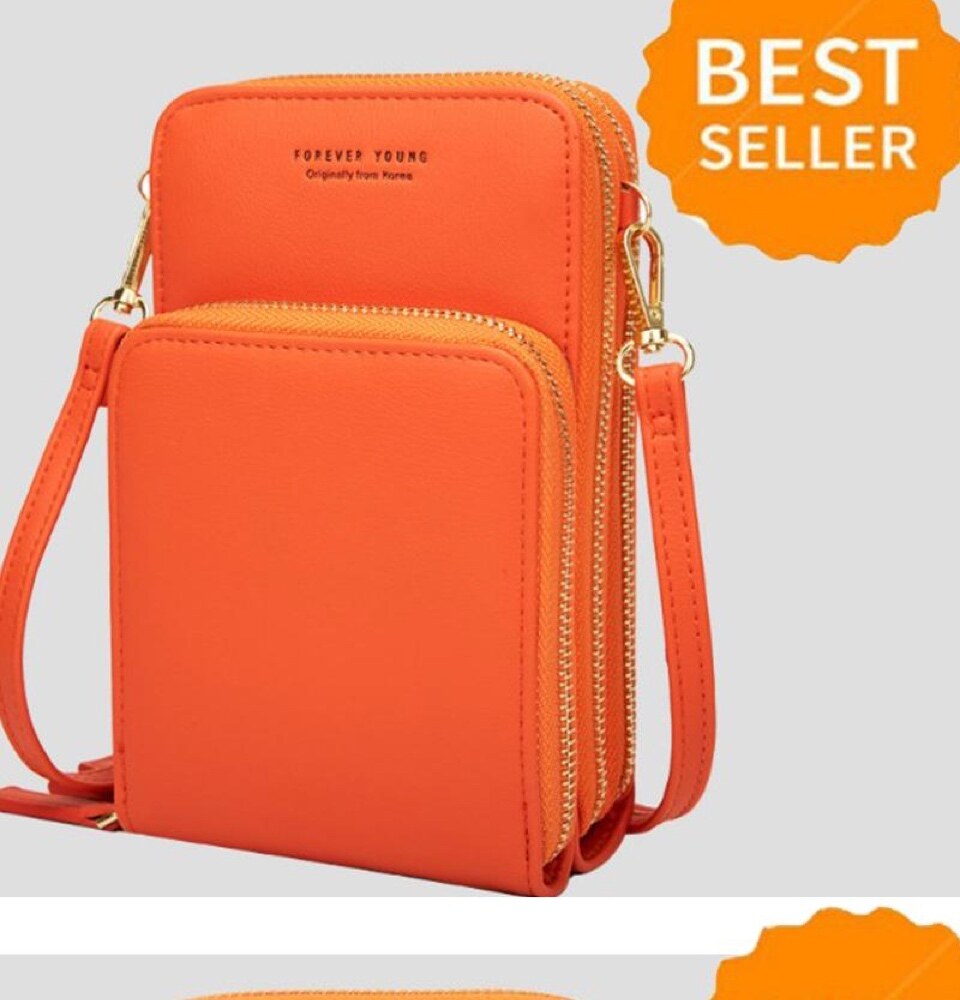forever young crossbody cellphone shoulder bolsa