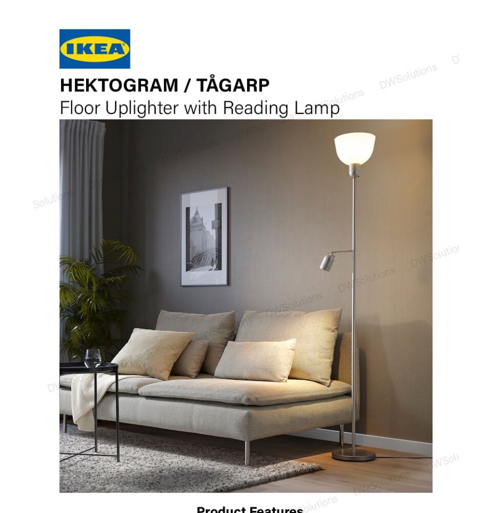 Hektogram Ikea Uplight Lamp Ikea Hektogram Floor Uplighter