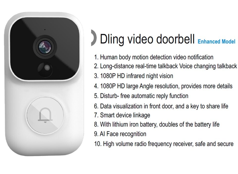 xiaomi dling smart video doorbell
