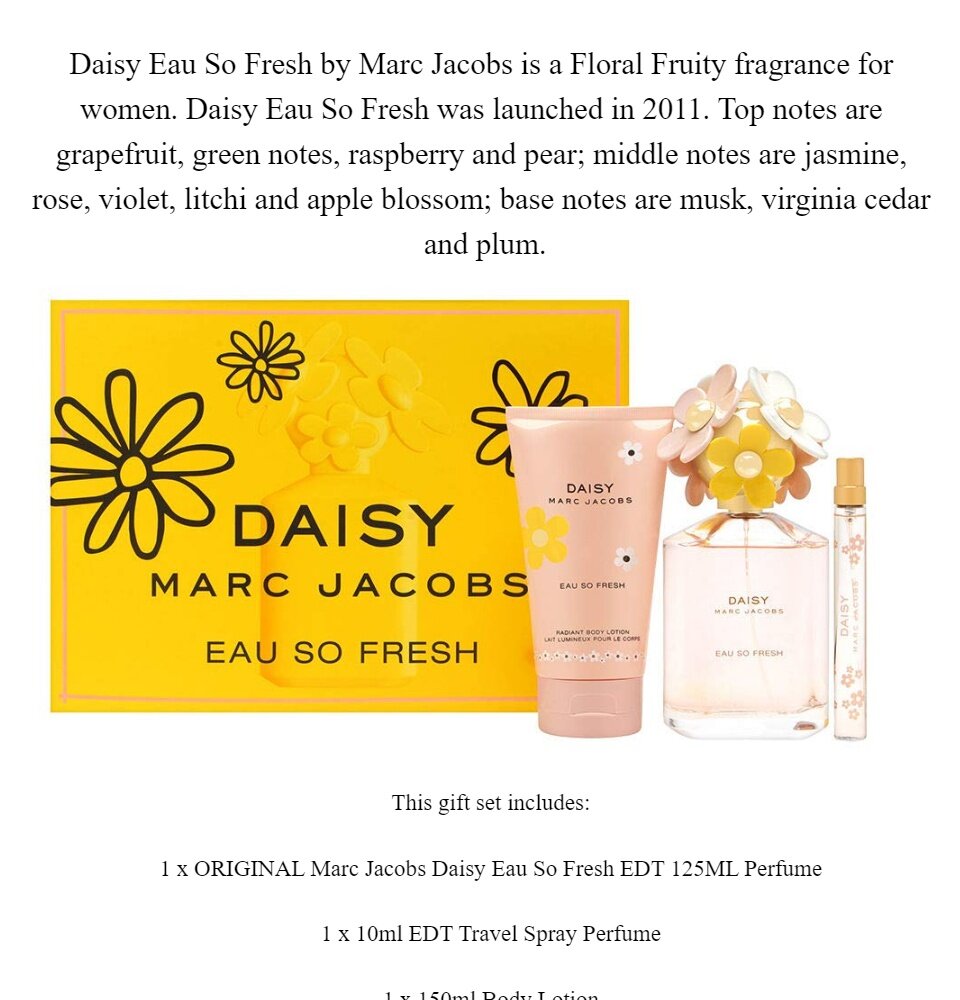 marc jacobs original perfume gift set