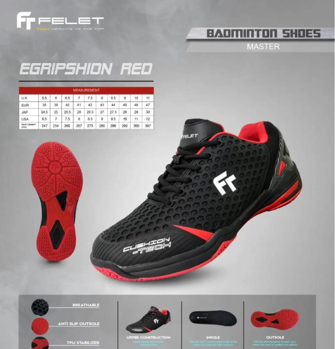 felet badminton shoes
