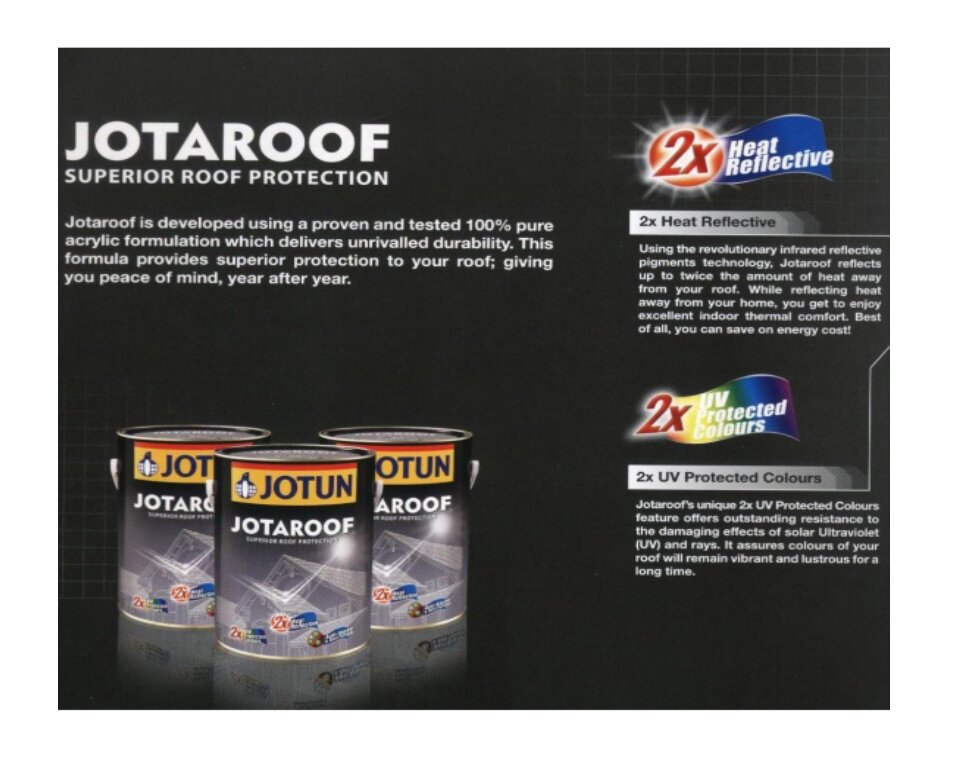 JOTUN PAINT JOTAROOF SUPERIOR ROOF PROTECTION 15L (Toffee 2403)