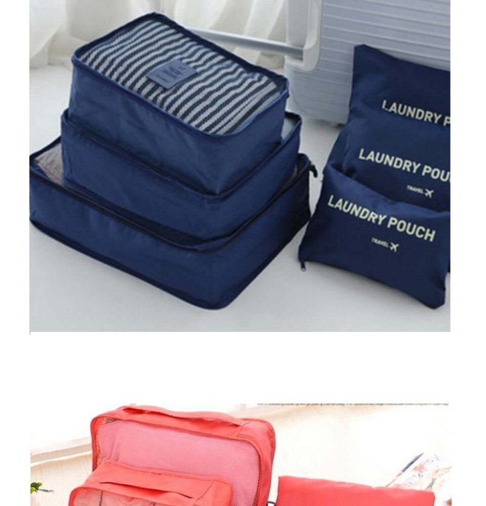 Maze Champ 6 In 1 Storage Bag Set Waterproof Luggage Organizer_voghion.com