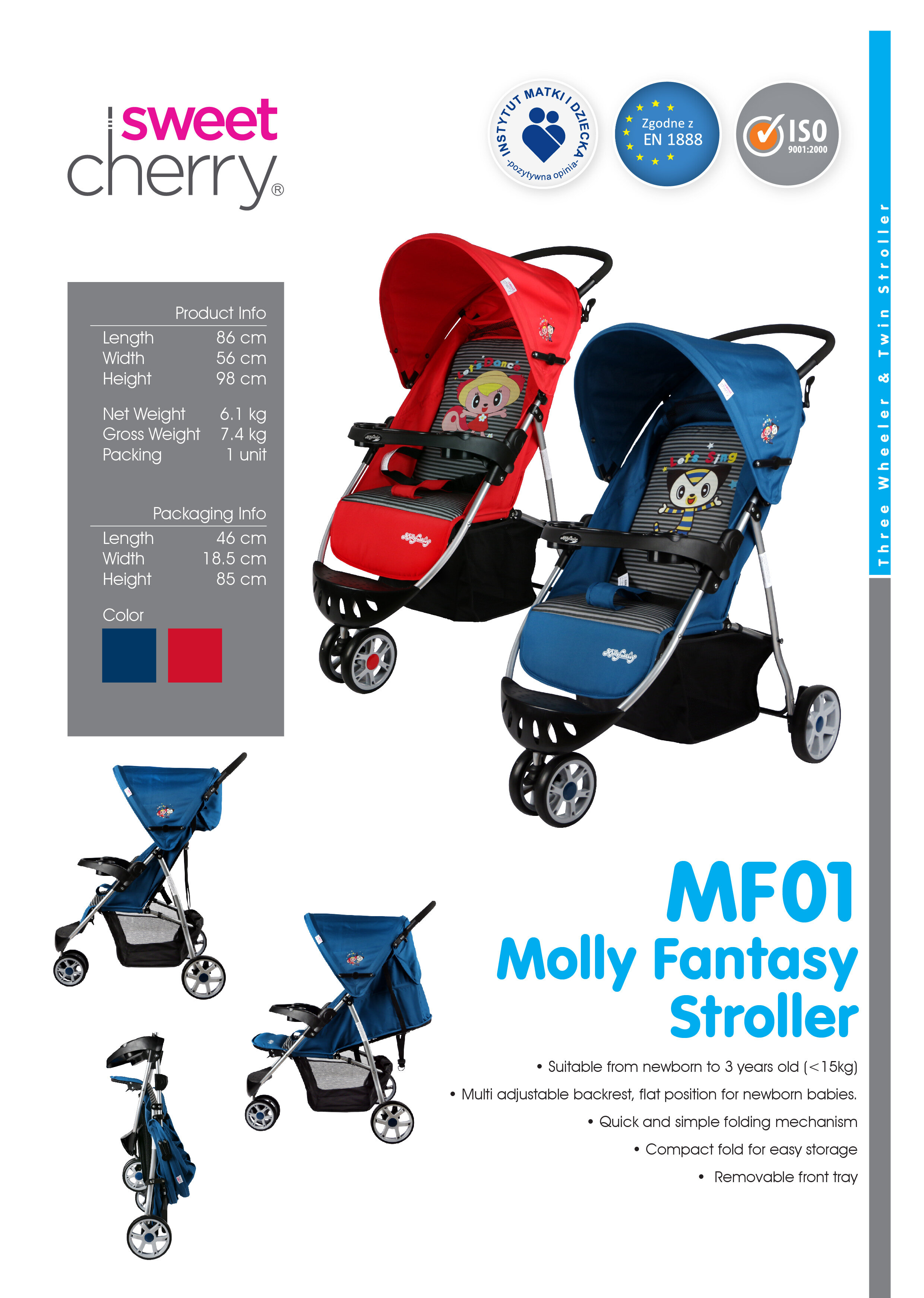sweet cherry lightweight stroller