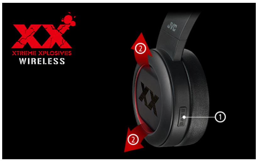 Jvc Ha Xp50bt Xtreme Xplosives Wireless On Ear Headphones Ultimate Bass Sound Msl Digital 0033