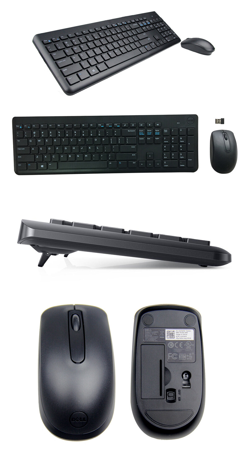 Genuine Dell KM117 Multimedia Wireless Chiclet Keyboard + Mouse