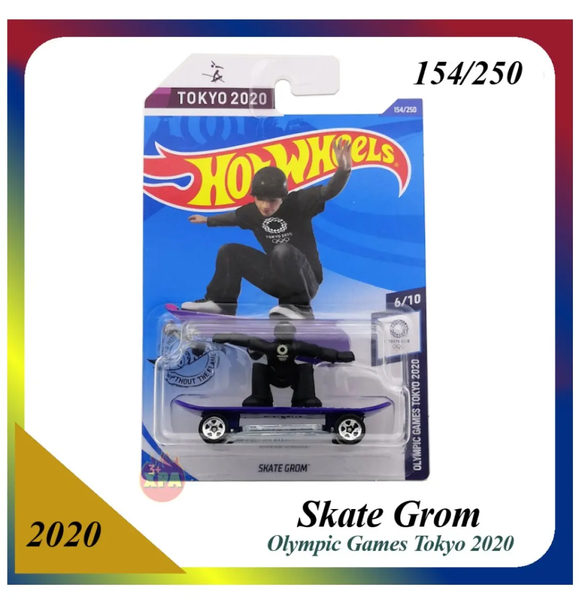 neu in OVP HOT WHEELS 2020 Olympic Games Tokyo 2020-154 Skate Grom