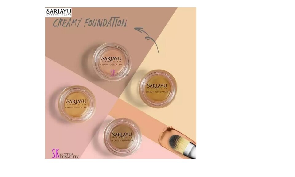 Mhabco Sariayu Creamy Foundation Krem Alas Bedak 15g Foundation Lazada