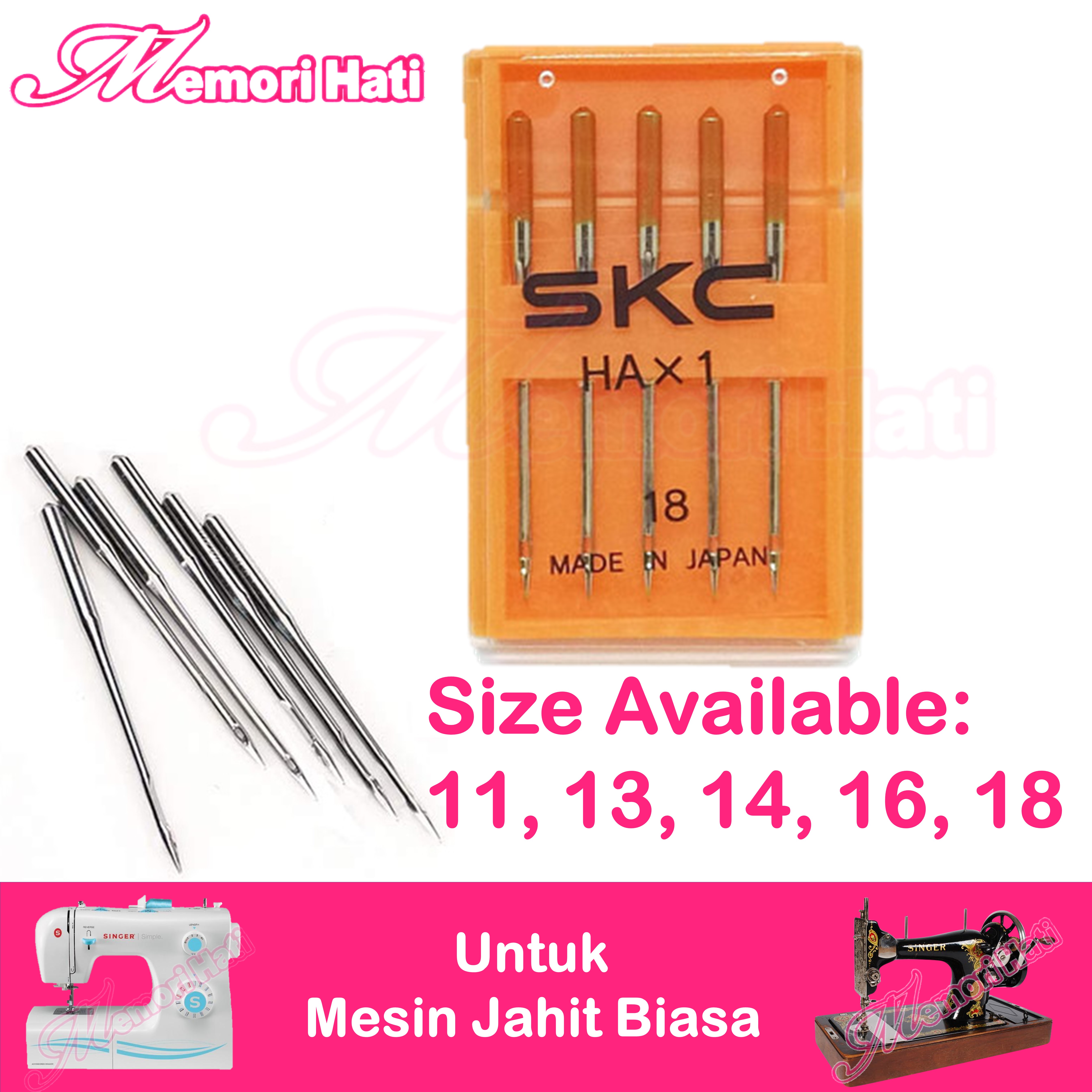 10 Ballpoint Needles 2045 Singer Sewing Machine Size #11,13,14,16,18 HAx1