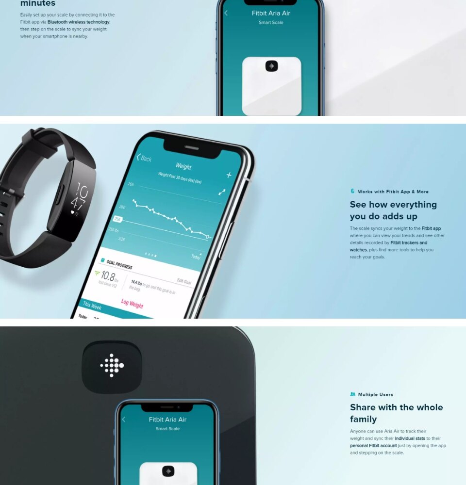 Fitness Trackers Fitbit Aria Air Apple Health Fitbit Aria Air