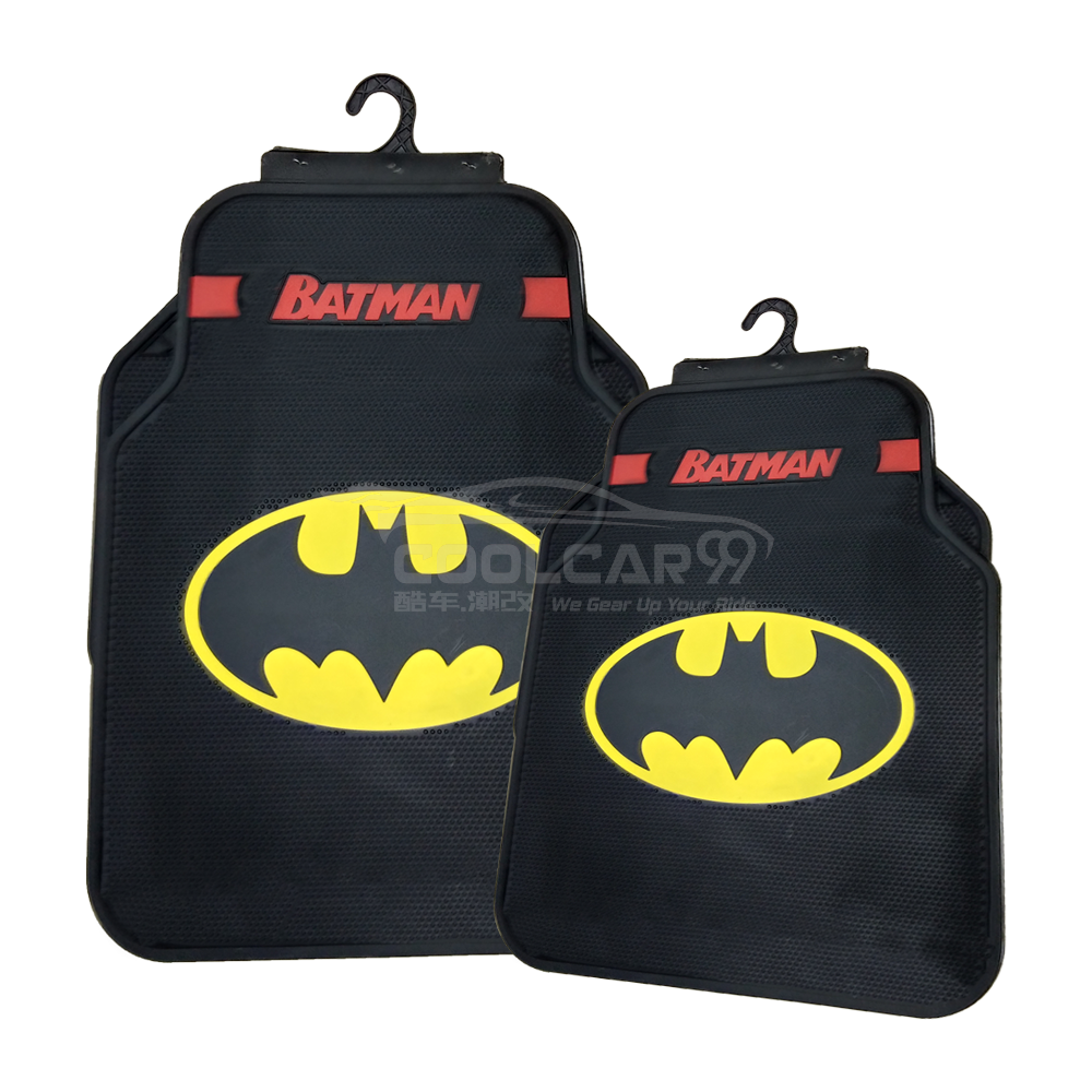 Captain America Batman Superman Car Carpet Latex Floor Mats Foot