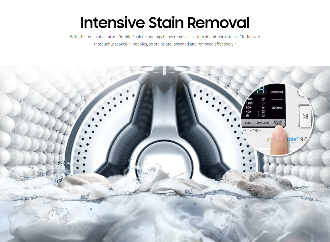 Samsung 8.0KG Wash/6.0KG Dry WD80K6410OW Digital Inverter Front Load