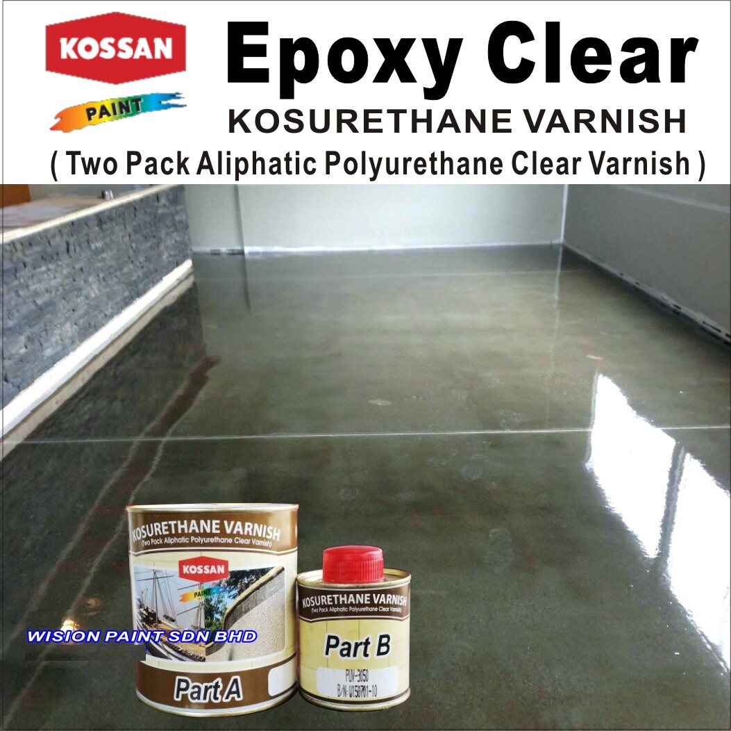 Epoxy Clear Transparent Varnish 5l Kossan Kosurethane Varnish