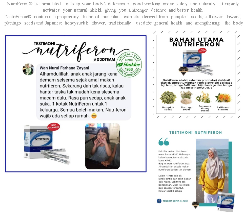 Shaklee Nutriferon Boost Immune System Activate Your Shield The Only Supplement Created By The Immunologist Best Immune Support X 1pack Lazada