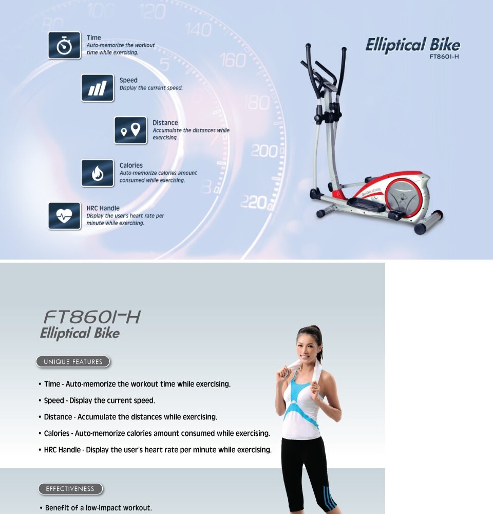 gintell elliptical bike