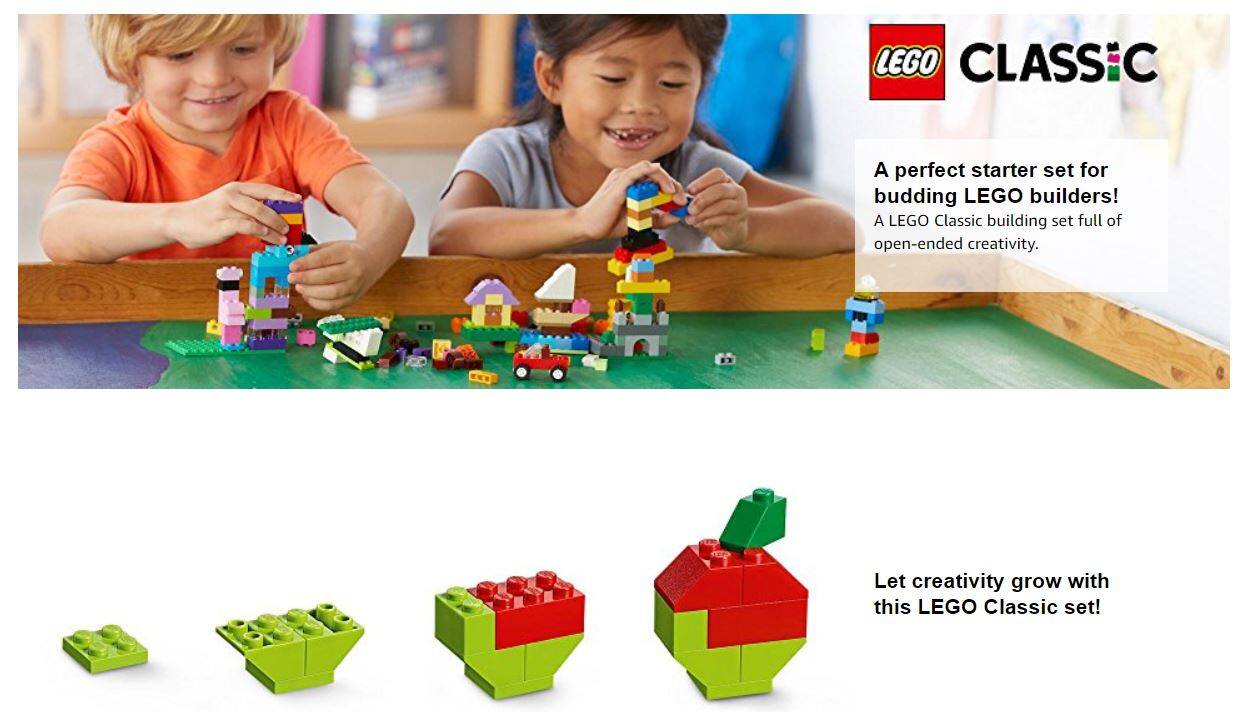 lego 10692 classic creative bricks learning toy for children