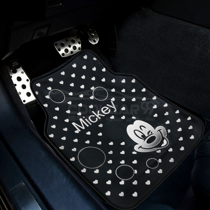 Mickey Mouse Car Carpet Latex Floor Mats Foot Mats 5pcs Lazada