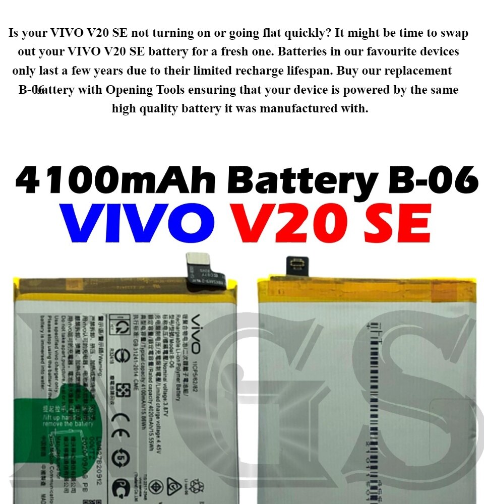 ORl NGS Brand 4100mAh Battery B-06 Compatible For VIVO V20 SE with