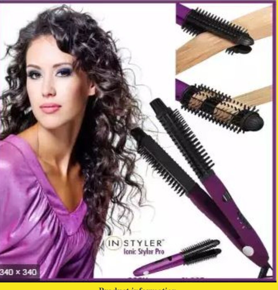 in InStyler Ionic Styler Pro Hot Brush Ceramic Hair Straighten