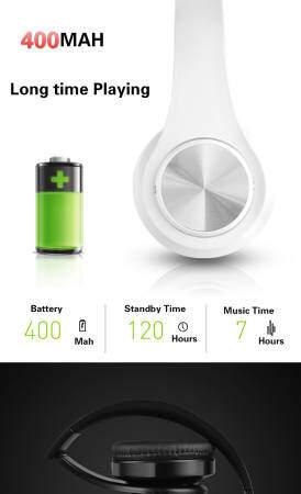 Aibot B3 หูฟังบลูทูธไร้สายชุดหูฟังสเตอริโอ Headfone พร้อมไมโครโฟนสนับสนุน TF การ์ดวิทยุ FM สำหรับสมาร์ทโฟน PC - INTL