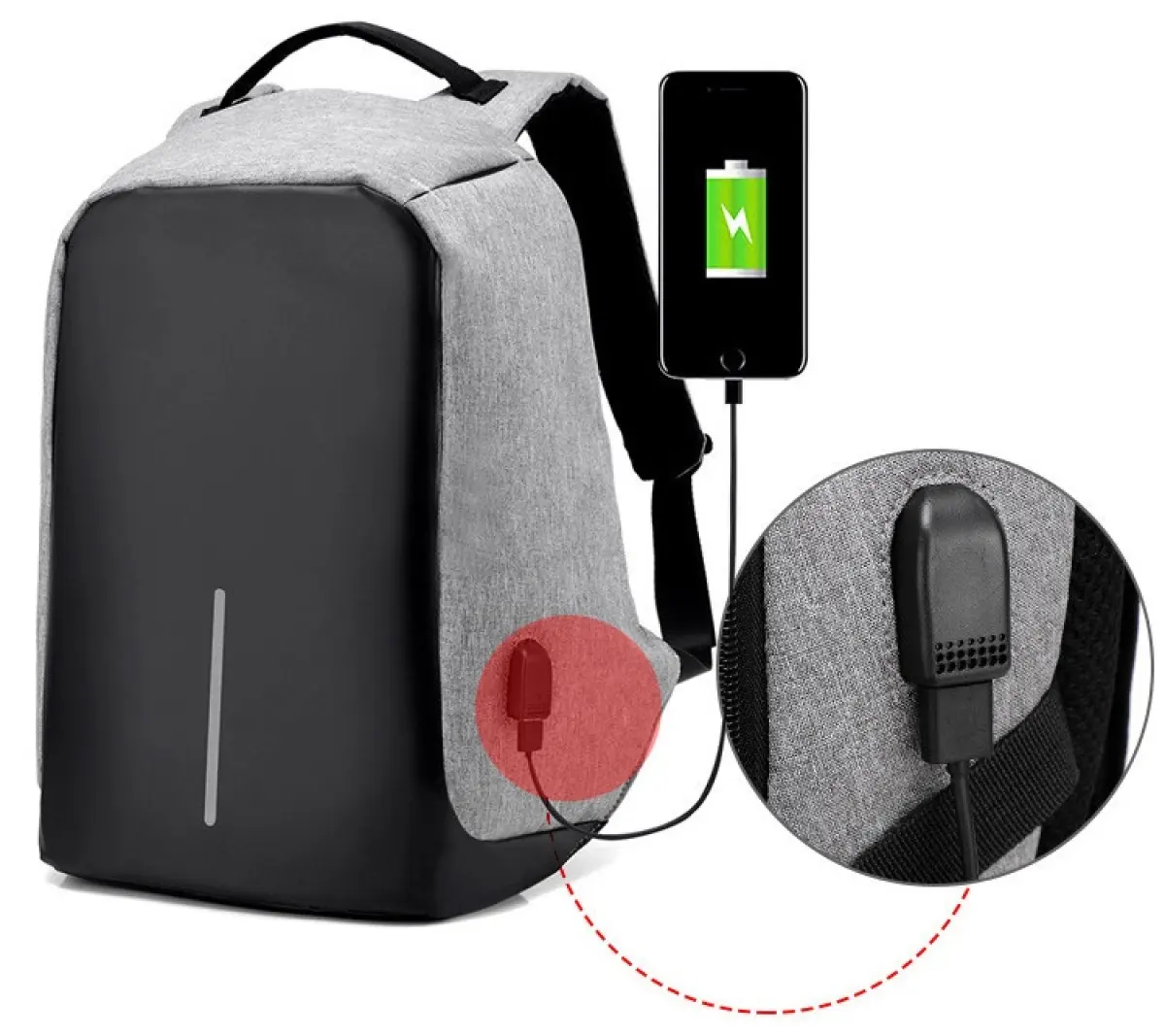 anti theft design backpack